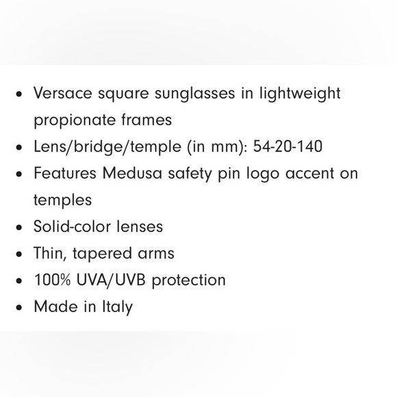 Versace Propionate Sunglasses NWT - Picture 6 of 6